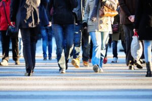 pedestrians crossing the street in Dayton, Ohio - Dayton pedestrian accident lawyer