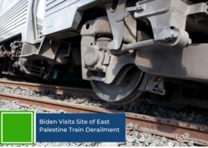 Biden Visits Site of East Palestine Train Derailment